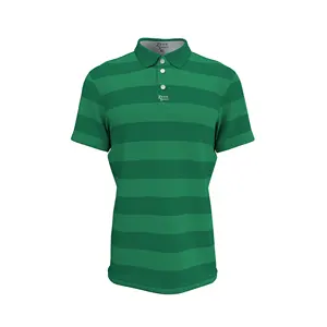New Design Stripe Polo Shirts Customized Sublimation Printing Sports Shirts Men's Polo Shirts