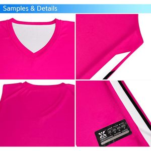 Camiseta de Baloncesto Reversible para Niños, Cuello en V, Absorbe la Humedad, Ropa Deportiva Juvenil, 360 Gramos, Impresión Sublimada - Product Image 4