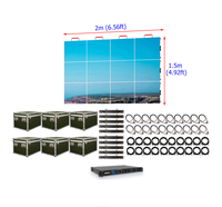 Écran LED de location extérieur P3.91 2m x 1.5m, panneau 3.9mm 4x3, étanche IP66, HDR10+, lisible en plein soleil, garantie 3 ans, pour événements