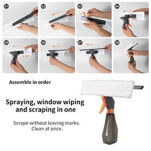 HOLAMOPA-Serpillière détachable avec manche court et double épurateur - Product Image 5