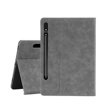 Étui de protection sans aimant pour tablettes Samsung A8/TabS8/S7, pour éviter les chutes, coque souple avec emplacement pour stylet et support. S9+ ULTRA
