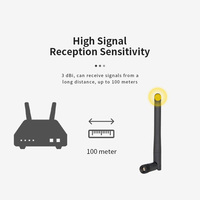 Antenne double bande WiFi 2.4GHz 5GHz 5.8GHz 3dBi MIMO RP SMA mâle pour routeur WiFi Carte réseau sans fil Adaptateur USB