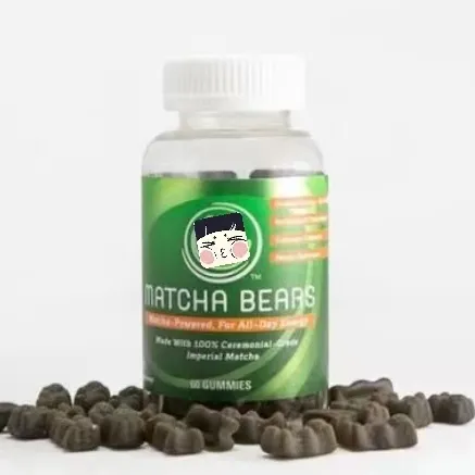 Matcha Bear gummy Matcha infusé à base d'extrait de thé vert amincissant, de vitamines et de suppléments pour la perte de poids