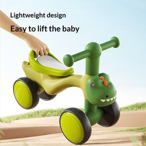 Nouvelle Voiture Évolutive à Quatre Roues pour Enfants en Forme de <span class=keywords><strong>Dinosaure</strong></span> avec Musique et Lumières, en Plastique, Sans Pédales, Anti-Renversement, Aide à la Marche - Product Image 3