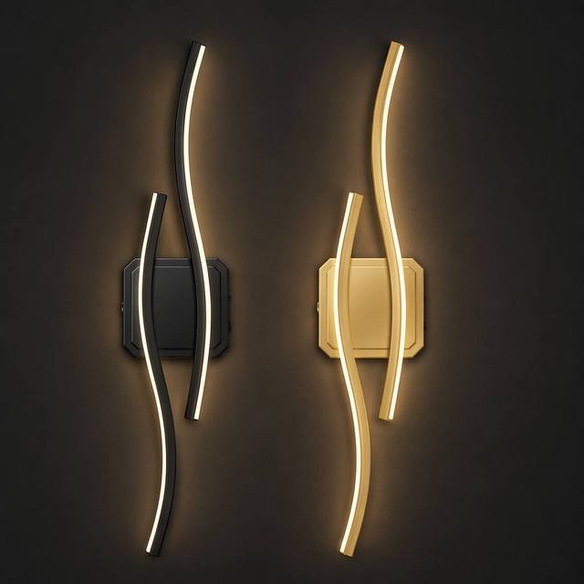 10000mAh Battery Rechargeable Wireless LED Wall Sconce Magnetic S-shape Wall Lamp No Wiring Easy Install Light for Modern Home