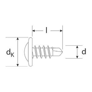 Vis FPS-FPB à tête plate (1000pcs) - Product Image 2