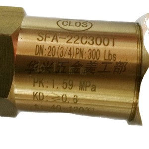 Válvula de seguridad para refrigeración Sfa 22C300T1 T2 T3 T9, tipo resorte de 1/2 pulgada, para gas a baja temperatura, con microapertura accionada por presión - Product Image 3