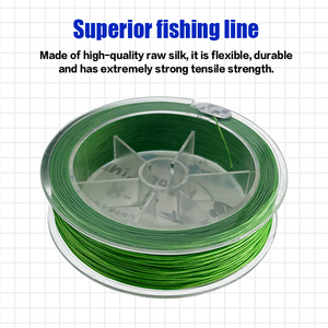 Ligne <span class=keywords><strong>de</strong></span> <span class=keywords><strong>pêche</strong></span> tressée PE 4 brins personnalisable 300m 6-80LB verte multifilament pour la <span class=keywords><strong>pêche</strong></span> à la <span class=keywords><strong>carpe</strong></span> en eau douce et salée - Product Image 2