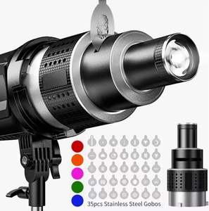 Condenseur optique conique Bowens Mount avec 35 gobos et 5 filtres de couleur pour projecteur de studio <span class=keywords><strong>photo</strong></span> - Product Image 6