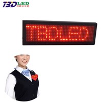 Placa de Identificación Digital para Hotel, Pin Luminoso Programable, Etiqueta de Nombre LED