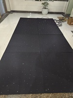 Panneau de plafond en fibre optique LED de grande taille, ciel nocturne, étoiles, fibre magnétique, panneau fini, 120*120cm
