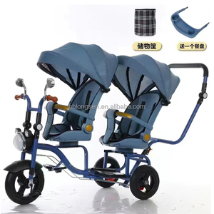 Venta al por mayor de <span class=keywords><strong>triciclo</strong></span> de juguete <span class=keywords><strong>para</strong></span> niños de <span class=keywords><strong>doble</strong></span> asiento de buena calidad <span class=keywords><strong>para</strong></span> gemelos de 2 asientos/<span class=keywords><strong>Triciclo</strong></span> <span class=keywords><strong>para</strong></span> bebés con barra de empuje <span class=keywords><strong>para</strong></span> 3-5 años de edad - Product Image 4