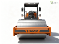 Rouleau vibratoire à tambour unique HAMM 3411 de 14 tonnes, modèle 2023, moteur 110 kW, EPA |   Compacteur de sol avec moteur EURO 5