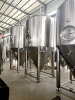 Cuve de Fermentation de Bière Tonsen TS-2500 en Acier Inoxydable 2500L avec Réservoir sous Pression et PLC, Garantie de 3 Ans