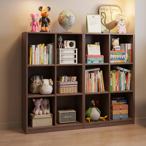 Bibliothèque moderne en bois avec étagères de rangement pour la maison, le bureau et le salon - Product Image 1