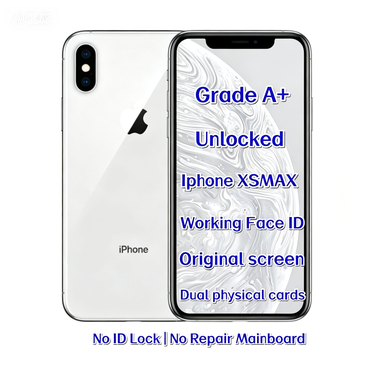 Wholesale Used Unlocked for Xs Max 64GB Silver A12 Bionic Chip Super Retina OLED Display Face ID High Demand Factory Price