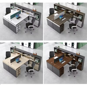 Particiones Modulares para Oficina, Escritorios para 2, 4 y 6 Personas, Estaciones de <span class=keywords><strong>Trabajo</strong></span> Modernas Tipo Cubículo, Mesas de <span class=keywords><strong>Trabajo</strong></span> a Precio Económico - Product Image 6