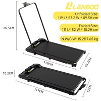 Caminadora Eléctrica Plegable para el Hogar, Mini Caminadora Ajustable con Inclinación Manual, Pantalla LED de Calorías, para Oficina y Apartamento