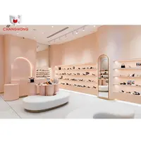 China Fabriek Moderne Stijl Schoen Showroom Ontwerp Schoen Store Display Meubels Retail Metalen Tas Schoen Display Stand