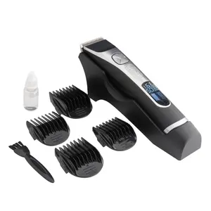 उच्च बिक्री कम शोर पेशेवर बाल कटर trimmer इलेक्ट्रिक ताररहित नाई की दुकान trimmer