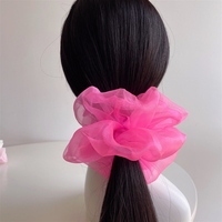 YAOYU Corée Dongdaemun Super Large Organza Crystal Bubble Intestine Hair Ring Rope Fashion Elegant Women's Tie Hair