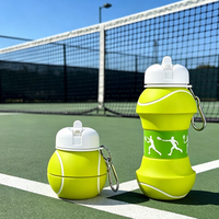 Bouteilles d'eau pliables en silicone pour le golf, le football, le basketball et le tennis, 18,5 oz (550 ml)