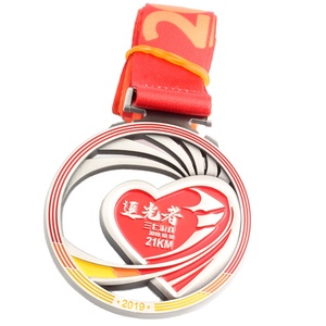 Médaille en fer personnalisé, <span class=keywords><strong>lot</strong></span> de 8 pièces, bon marché, en métal, avec ruban - Product Image 5