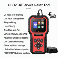 Outil de réinitialisation d'entretien d'huile OBD2 OEM M302D, scanner de diagnostic automobile, lecteur de codes de voiture, vente en gros pour les marques de véhicules et les détaillants mondiaux