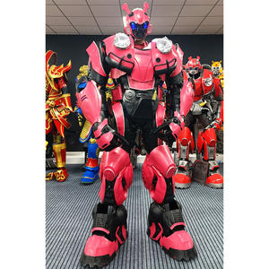 Costume <span class=keywords><strong>de</strong></span> mascotte robot transformable Bumblebee Megatron rose pour événements et locations - Product Image 4
