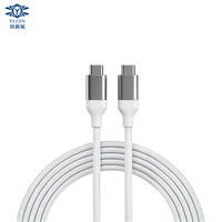Kabel Data Tipe-C Dual-Head Pengisian Daya Super Cepat 65W, untuk Huawei dan Android Pengisian Cepat Universal