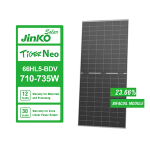 Paneles Solares Jinko Neo Tipo N 66HL5BDV de Media Celda 700w 705w 710w 715w 720w 735w Monocristalinos de Doble Vidrio Bifacial - Product Image 4