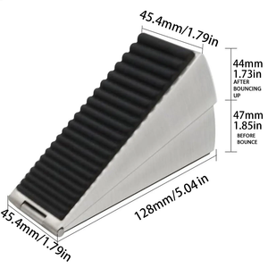 Butée de porte robuste réglable en hauteur avec ressort, cale de retenue de porte arrière antidérapante pour la maison et le bureau - Product Image 6