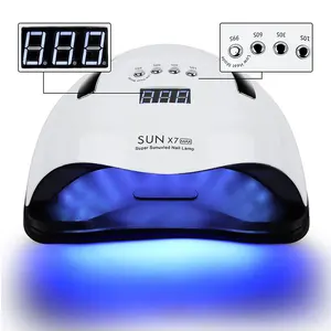 Caliente 180W SUN X7 MAX suministros de uñas Máquina secadora de uñas UV/lámpara de uñas LED UV profesional/lámpara UV de uñas para uñas