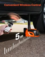 SucceBuy Cric électrique à ciseaux réglable 1-10T avec éclairage LED et télécommande pour berlines, SUV et camions