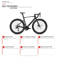 Vélo de route SITU R18 Racing Edition R7170, groupe électronique sans fil 24 vitesses, freins à disque hydrauliques en fibre de carbone légère