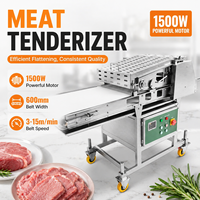 Attendrisseur de viande à vitesse variable 1,5 kW, machine automatique de pressage de viande pour la préparation de filets de poulet et de steaks