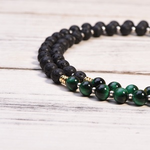 2024 Yiwu CC New Arrival <strong>Clear</strong> <strong>Quartz</strong> Crystals Tiger Eye Stone Mala Bead 108 Mala Beads <strong>Necklace</strong> - Product Image 5