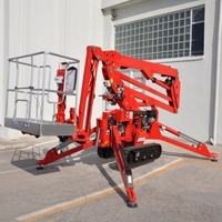 Nouvelle plateforme élévatrice araignée articulée hydraulique de 10 à 16 m, élévateur à flèche pour travaux en hauteur, élingue de levage, 380 V, acier, hôtels