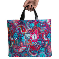 Sac fourre-tout en LDPE/PE avec logo personnalisé en relief, poignée boucle, couleur personnalisée, taille sur mesure, échantillon gratuit, idéal pour supermarchés et expositions - Prix usine