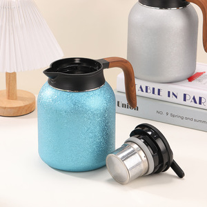 Vacuum Stainless Steel <b>Tea</b> Kettle 1500ml With Lid Heat Resistant For <b>Tea</b> Brewing - Product Image 2