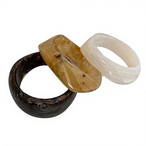 Brazalete de Resina Artístico Hecho a Mano, Colorido, con Forma Redonda y Patrón Personalizado, Joyería de Moda al por Mayor - Product Image 1