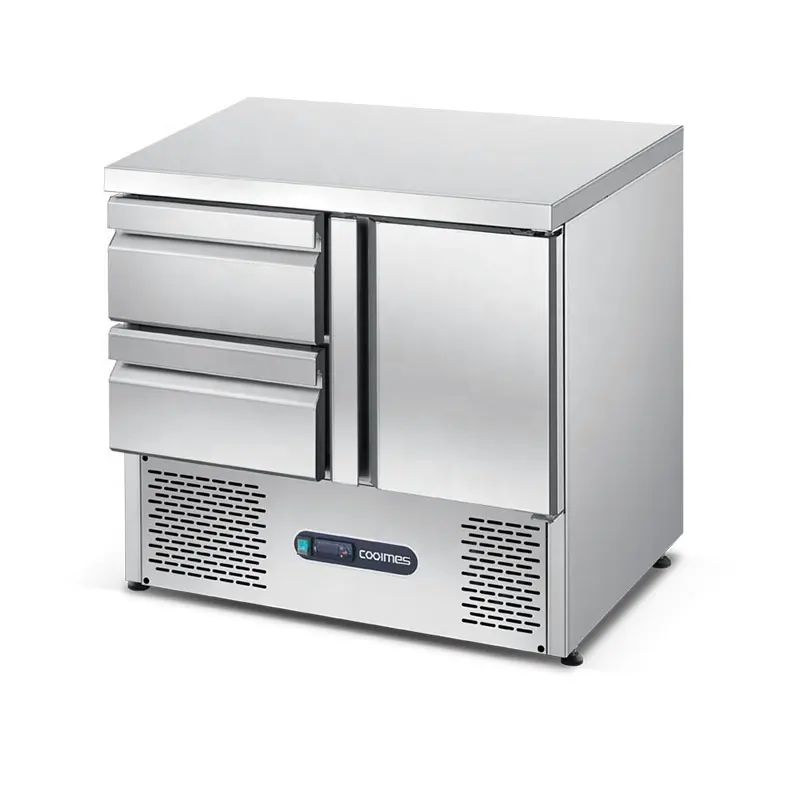 Oske frigorifero sottopiano commerciale in acciaio inox banco da lavoro refrigeratore sotto Bar frigorifero con cassetti