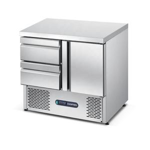 Oske <span class=keywords><strong>frigorifero</strong></span> <span class=keywords><strong>sottopiano</strong></span> commerciale in acciaio inox banco da lavoro refrigeratore sotto Bar <span class=keywords><strong>frigorifero</strong></span> con <span class=keywords><strong>cassetti</strong></span> - Product Image 1