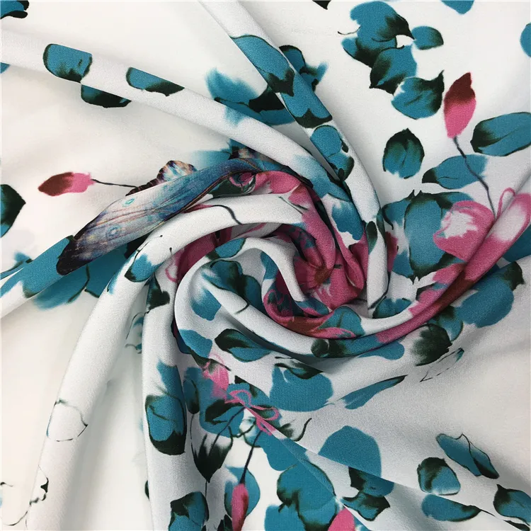 Design personnalisé naturel Chinois tissu de soie d'impression numérique