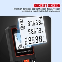 Outil de mesure polyvalent télémètre Laser numérique, dispositif de règle portable 40/60/80/100m télémètre à bande de Distance