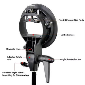 Support de fixation Godoxs de type S avec monture Bowens pour flash Speedlite, boîte à lumière, nid d'abeille, réflecteur, parapluie - Product Image 4