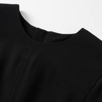 Robe longue noire à manches longues THOUSAND YAN, élégante, col rond, robe maxi pour femmes, tenue de bureau professionnelle