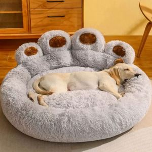 Camas para Mascotas al por Mayor, Redondas, Sólidas, XL, de Lujo, Lavables, de Algodón y Felpa, Diseño Cómodo para Perros y Gatos - Product Image 2