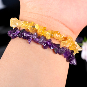 กำไลข้อมือคริสตัลธรรมชาติแบบยืดได้ โรสควอตซ์ พร้อมการ์ด สำหรับผู้หญิง เป็นของขวัญ - Product Image 6