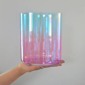 HF Sound Healing Pure Quartz Crystal Alchemy Singing Bowls Venta al por mayor Palm Pink Crystal Sound Bowl Yoga Meditación Instrumento - Product Image 5